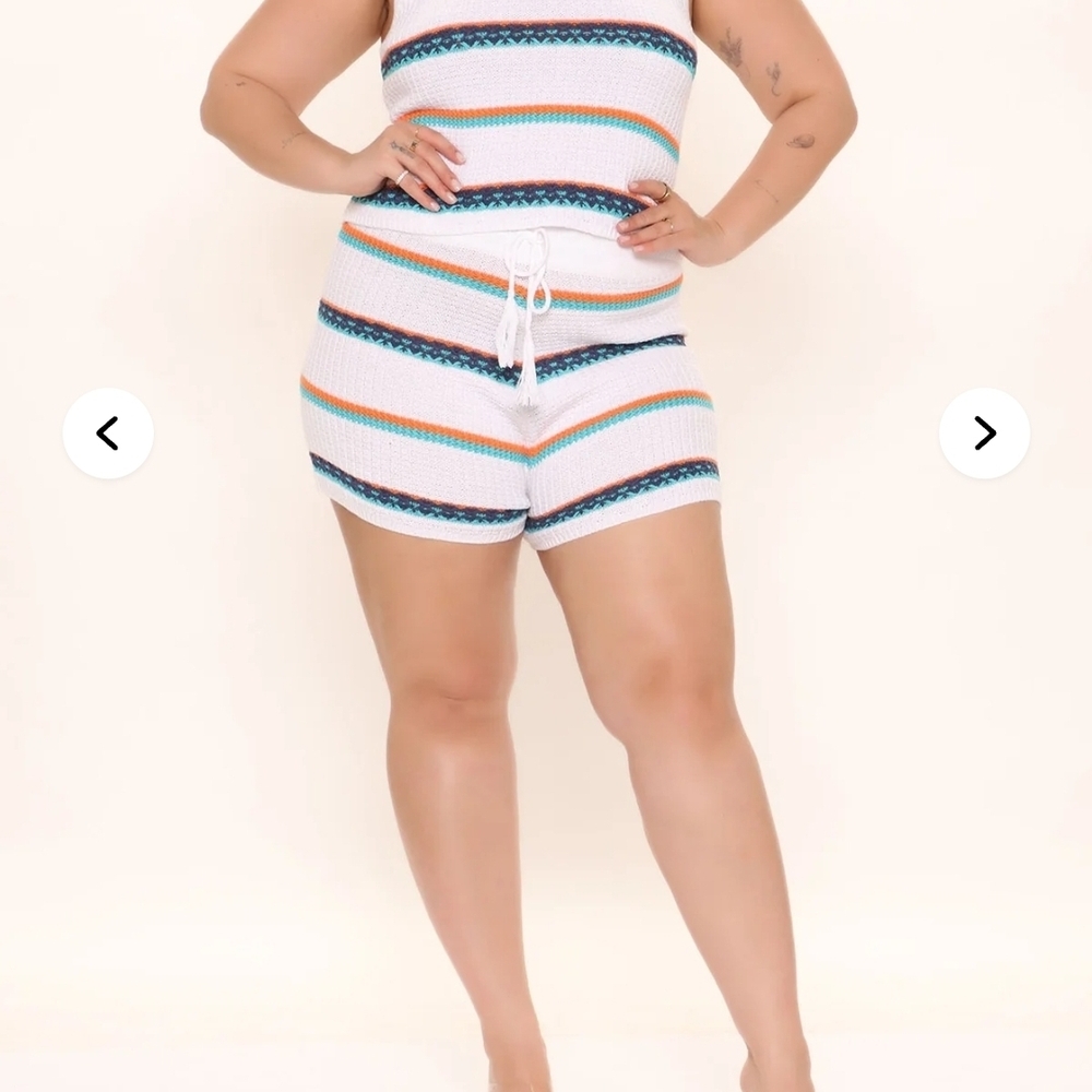 Fashion Nova Crochet Short Set